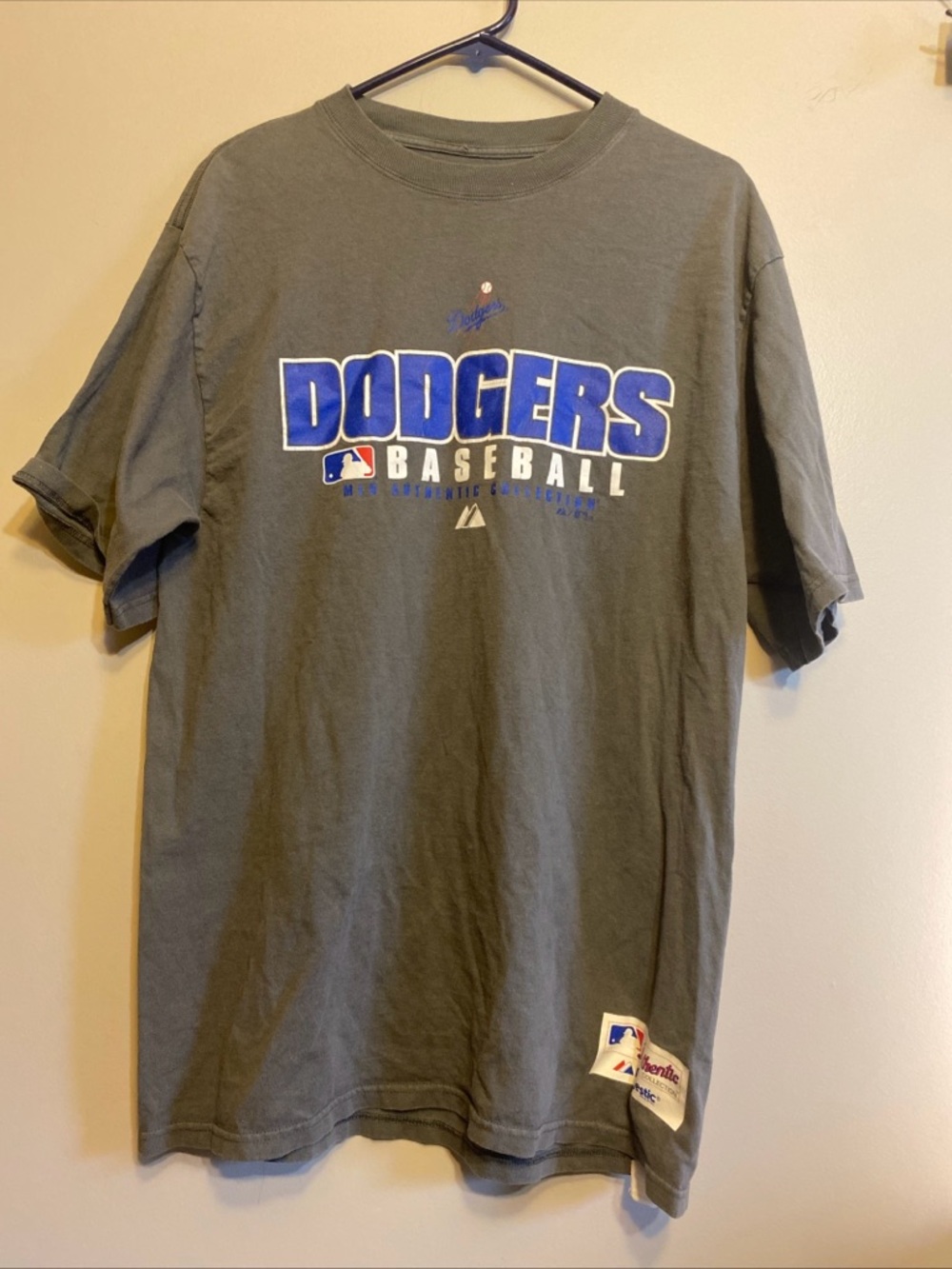 Los Angeles Dodgers Majestic MLB Authentic Collection Short Sleeve T-shirt Sz M‎